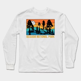 Vintage Sequoia National Park Souvenir Retro Sequoia Tree Long Sleeve T-Shirt